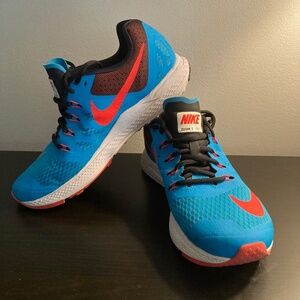 Nike Zoom Elite 7 Men's Running Shoes Blue Hyper Punch Size 8 US *Notes